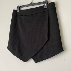 Candies Juniors Black Asymmetrical Envelope Mini Skirt Size 13 (Junior XL)